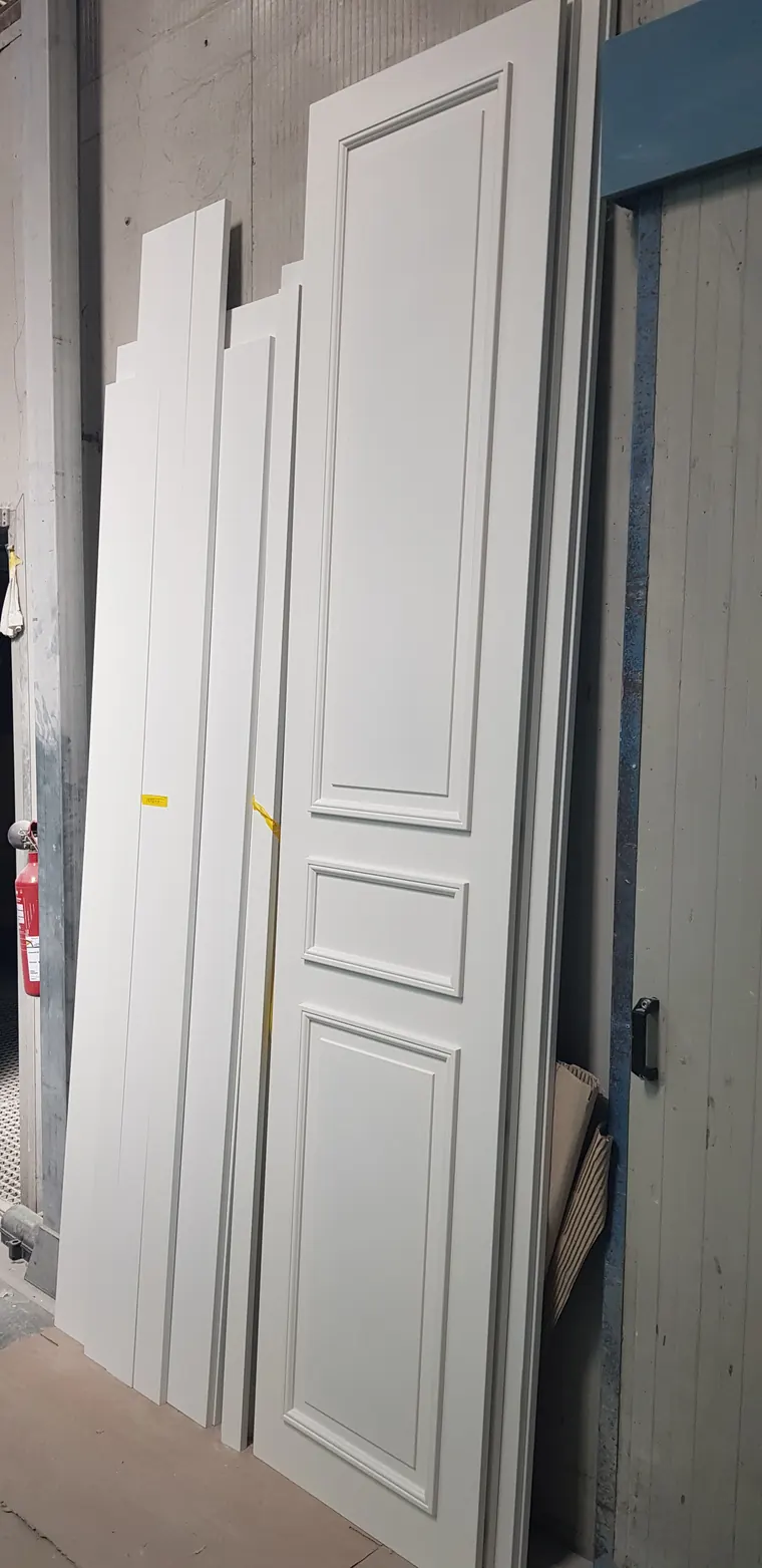 Portas com primário, prontas para lacagem